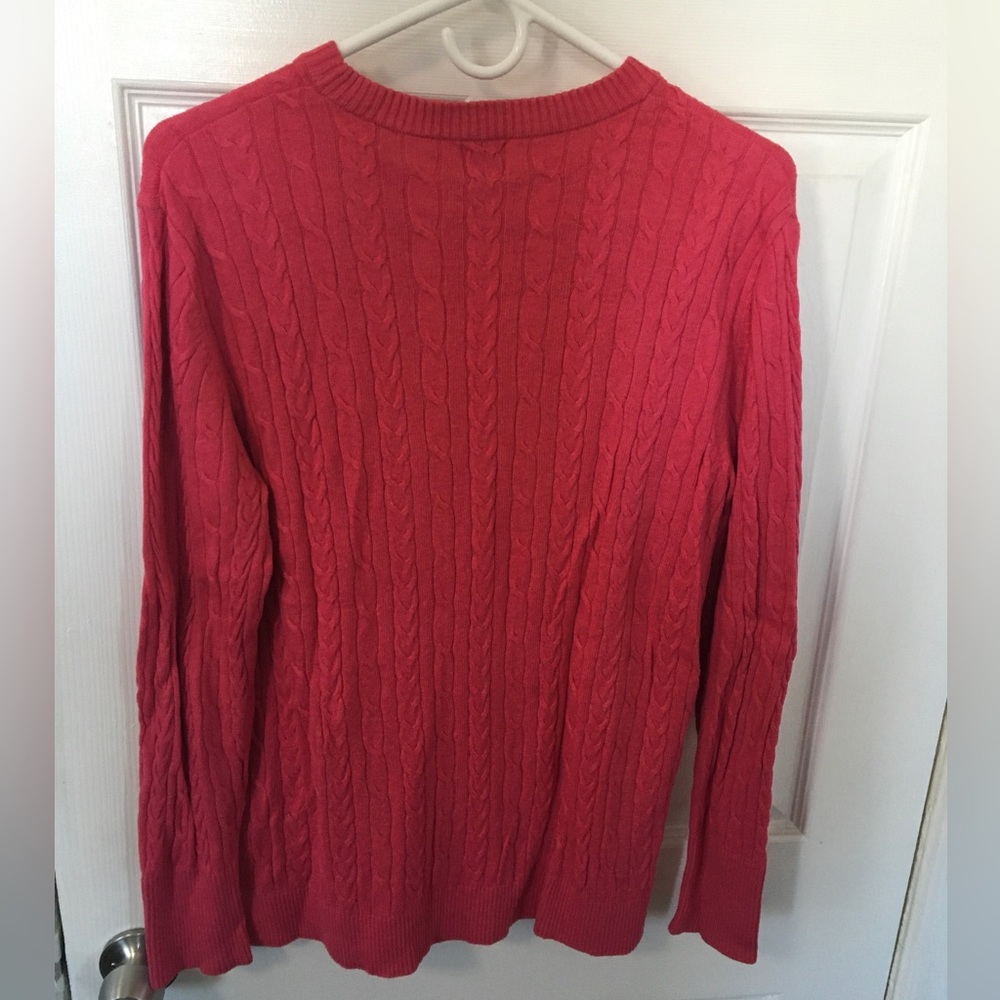 A New Day Pink Ribbed Sweater size L